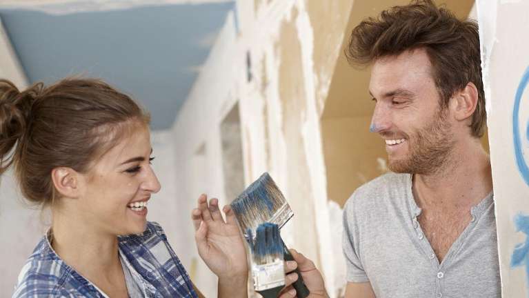 cosmetic dentistry boise | Couple painting a room